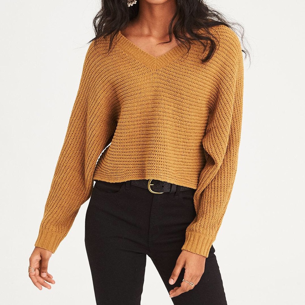 American Eagle V-neck Cropped Sweater